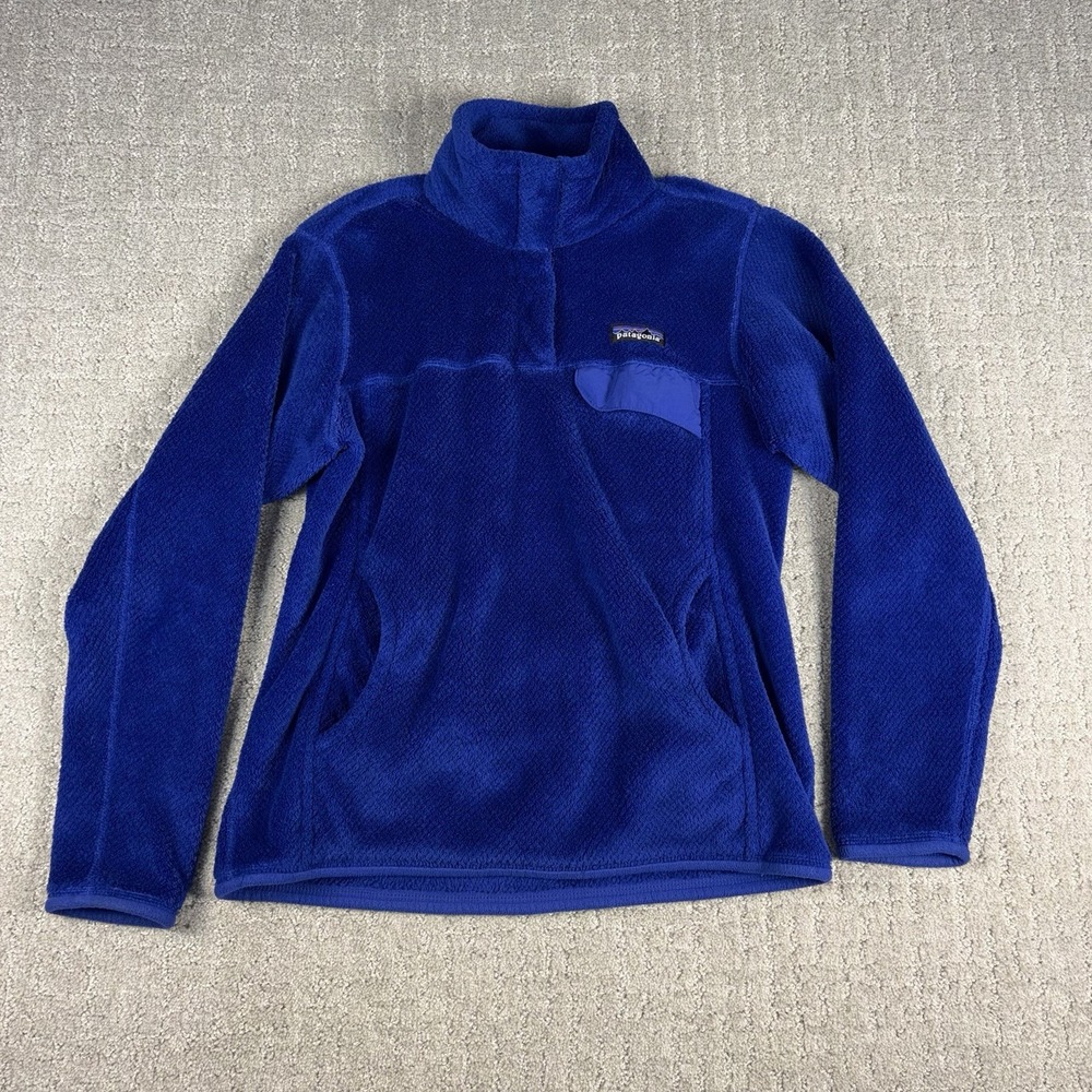 Patagonia Re-Tool Snap-T Fleece Pullover Medium 10 Blue Moon Kids High Pile